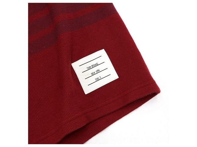 Thom Browne Pantaloncini da uomo in cotone double face con striscia laterale - vista 6