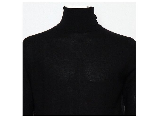 Hermès Black Cashmere Turtleneck Sweater - view 2