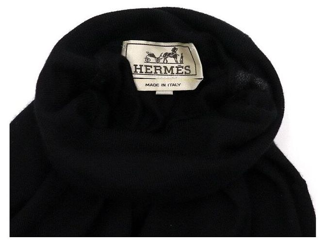 Hermès Black Cashmere Turtleneck Sweater - view 5