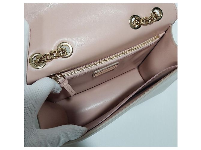 Salvatore Ferragamo Borsa a Spalla Gini Chain Rosa - vista 9