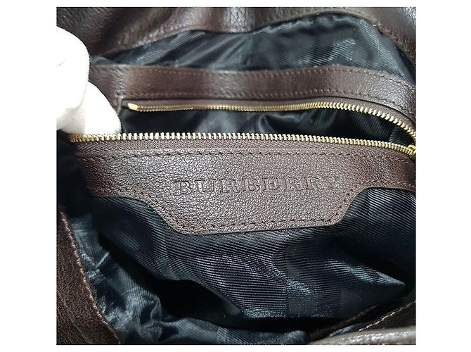 Burberry Grande borsa a tracolla in pelle Marrone - vista 10