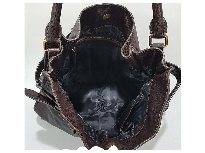 Burberry Grande borsa a tracolla in pelle Marrone - vista 9