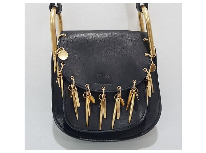 Chloé Hudson Schultertasche mit Metalldetails Schwarz - Ansicht 2