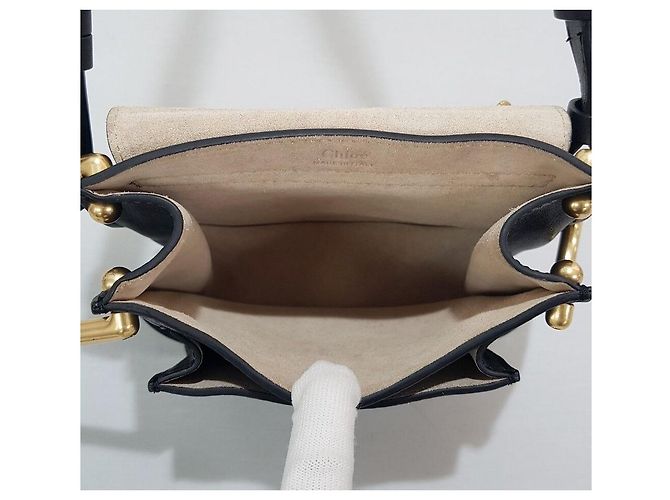 Chloé Hudson Schultertasche mit Metalldetails Schwarz - Ansicht 8