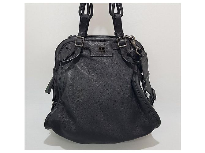 Givenchy Borsa tote a tracolla in pelle nera Nero - vista 2