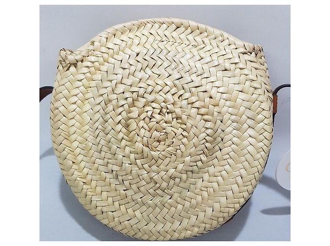 Chloé Borsa a tracolla Marcie in rafia Marrone - vista 4
