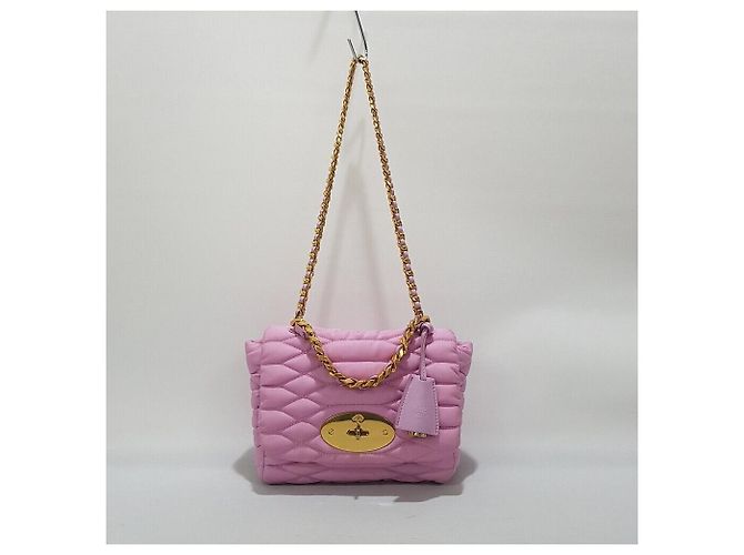 Mulberry Borsa Lily con manico superiore in nylon Rosa - vista 3