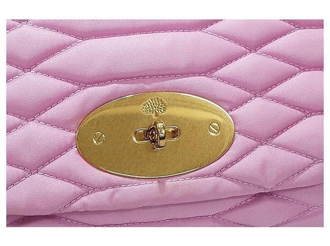 Mulberry Borsa Lily con manico superiore in nylon Rosa - vista 4