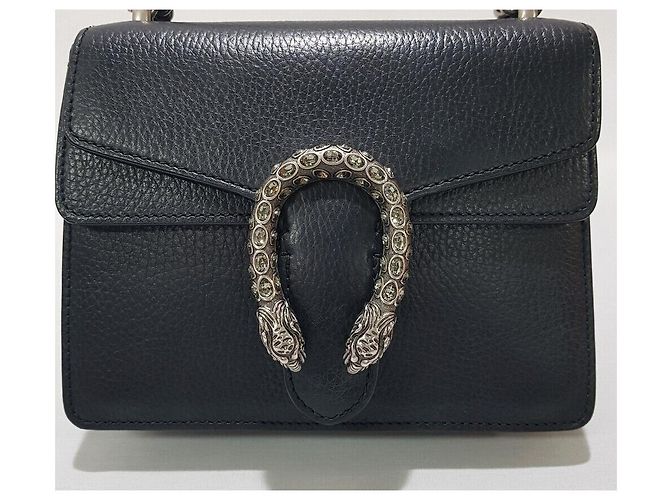 Gucci Borsa a tracolla Dionysus con catena Nero - vista 3