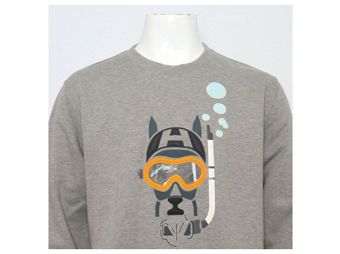 Hermès SCUB Fleece-Sweatshirt für Herren Braun - Ansicht 2