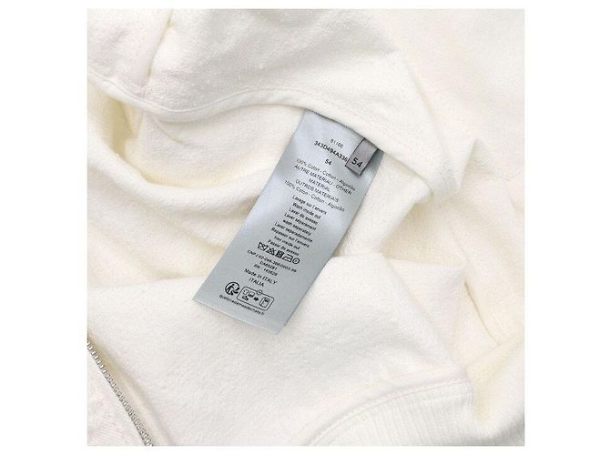 Dior White Cotton Twill Zip Bomber Men's Jacket - view 6