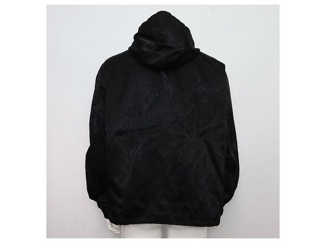 Versace Giacca da uomo nera in nylon Nero - vista 4