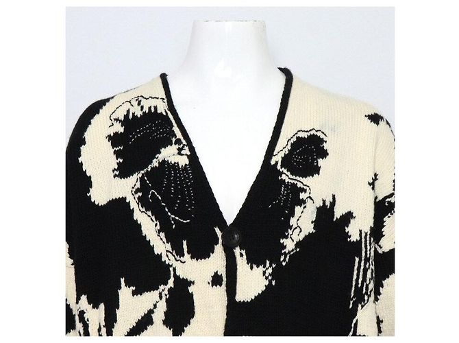 Loewe Oversized Strickjacke für Herren mit Blumenmuster Mehrfarben - Ansicht 2