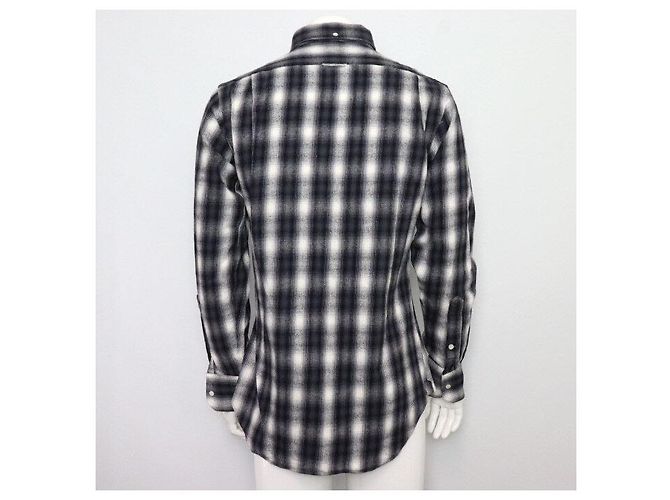Thom Browne Tartan-Karo Herrenhemd aus Baumwolle, Schwarz - Ansicht 4