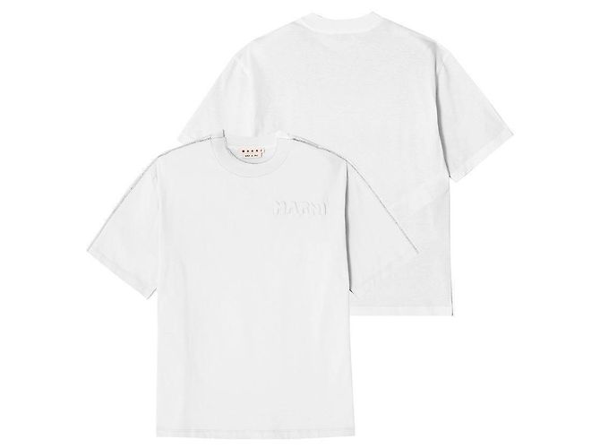 Marni T-shirt a maniche corte con logo da donna - vista 3
