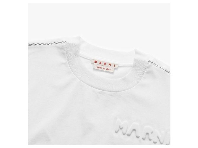 Marni T-shirt a maniche corte con logo da donna - vista 6