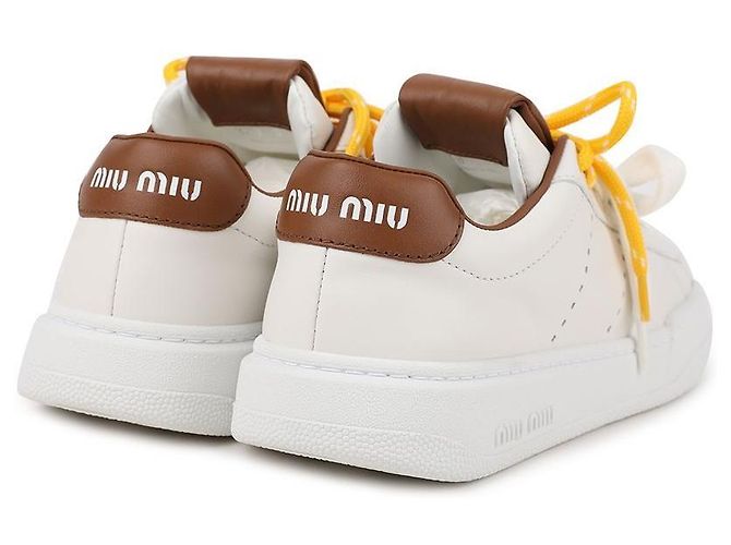 Miu Miu Ledersneaker Braun - Ansicht 8
