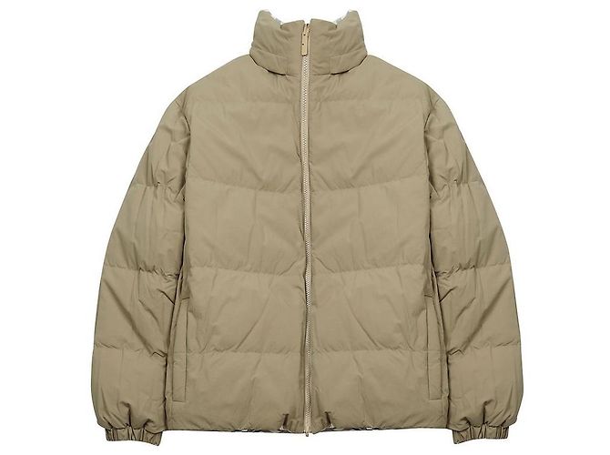 Burberry Grain Check Reversible Goose Down Jacket Brown - view 6