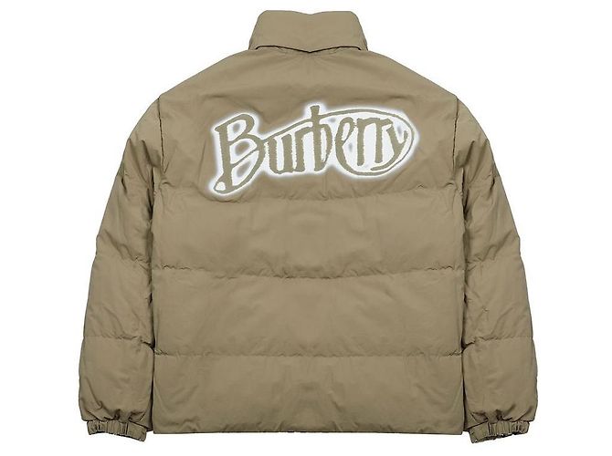 Burberry Grain Check Reversible Goose Down Jacket Brown - view 7