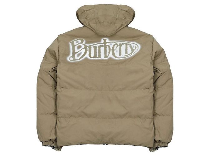 Burberry Grain Check Reversible Goose Down Jacket Brown - view 8