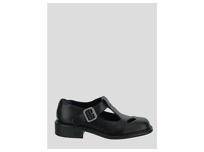 Miu Miu Mocassin Mary Jane à bride à boucle Noir - vue 4
