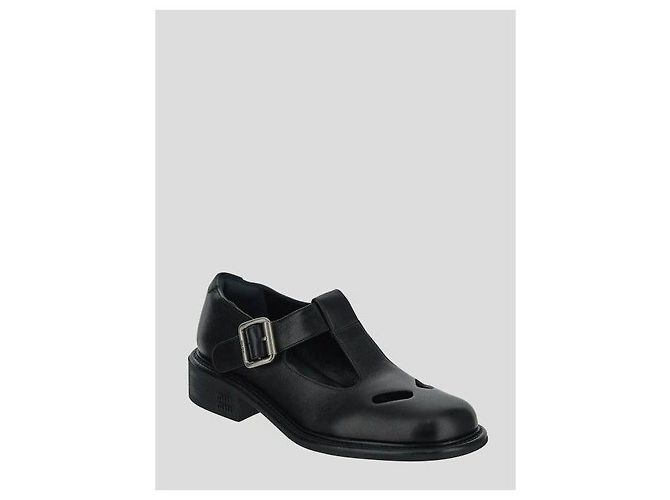 Miu Miu Mocassin Mary Jane à bride à boucle Noir - vue 5