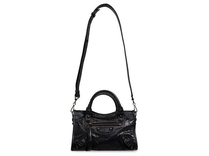Balenciaga Le City Mini Bag con accenti in ottone Nero - vista 4