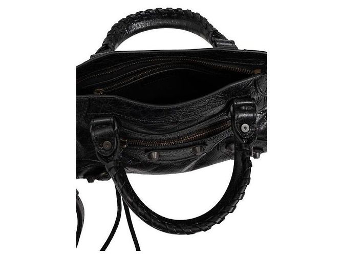 Balenciaga Le City Mini Bag con accenti in ottone Nero - vista 6