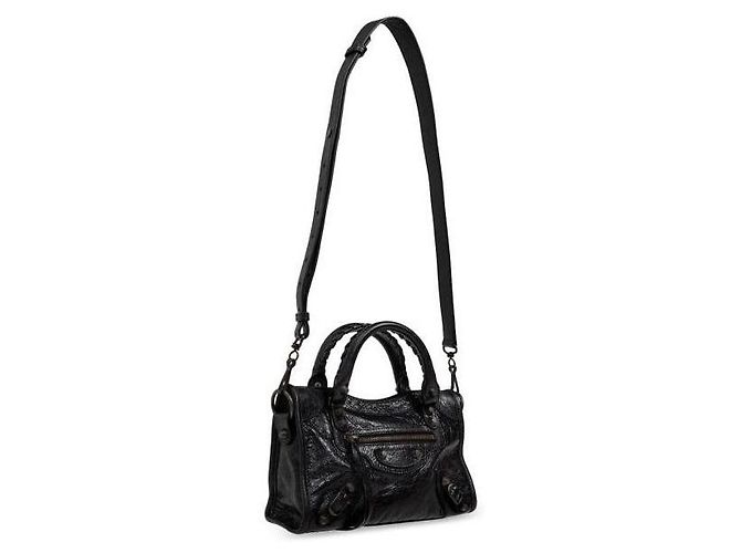 Balenciaga Le City Mini Bag con accenti in ottone Nero - vista 7