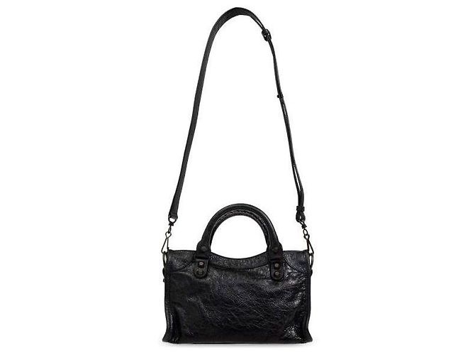 Balenciaga Le City Mini Bag con accenti in ottone Nero - vista 8