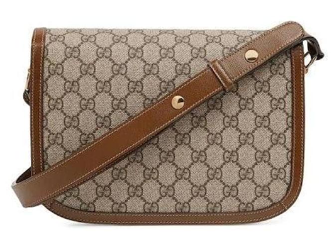 Horsebit 1955 Gucci Borsa a Spalla Horsebit Medium Marrone - vista 5