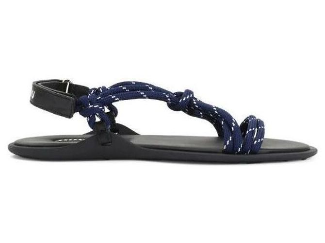 Miu Miu Sandalias Riviere Code y de cuero - vista 4