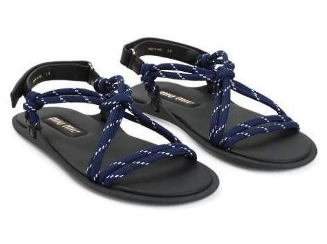 Miu Miu Sandalias Riviere Code y de cuero - vista 5