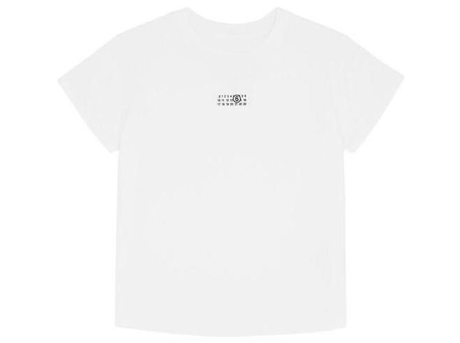 Maison Martin Margiela Camiseta de algodón Numeric Blanco - vista 4