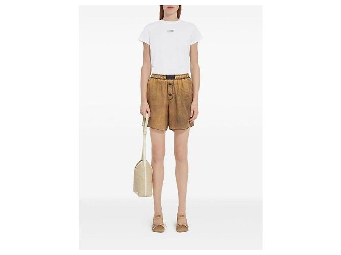 Maison Martin Margiela Camiseta de algodón Numeric Blanco - vista 5
