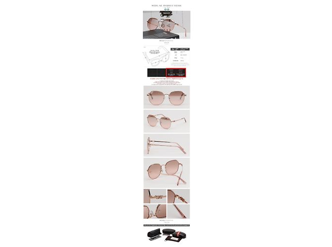 Bally Gafas de sol Montura dorada Metal Asian Fit Moda Oversized Lujo Castaño - vista 5