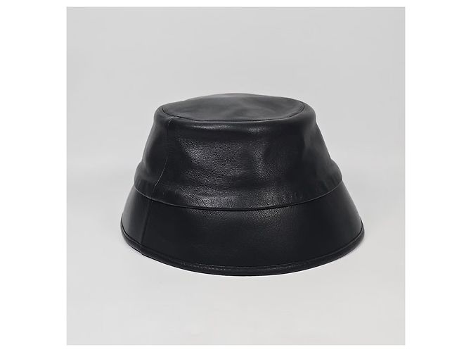 Chanel Cappello bucket in pelle Argento - vista 5
