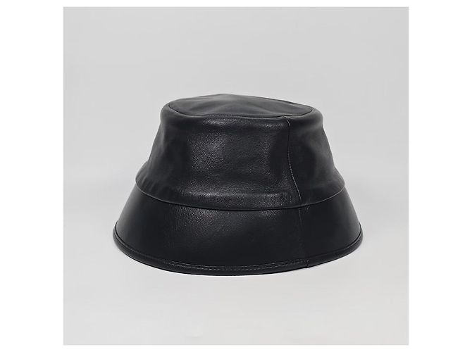 Chanel Cappello bucket in pelle Argento - vista 6