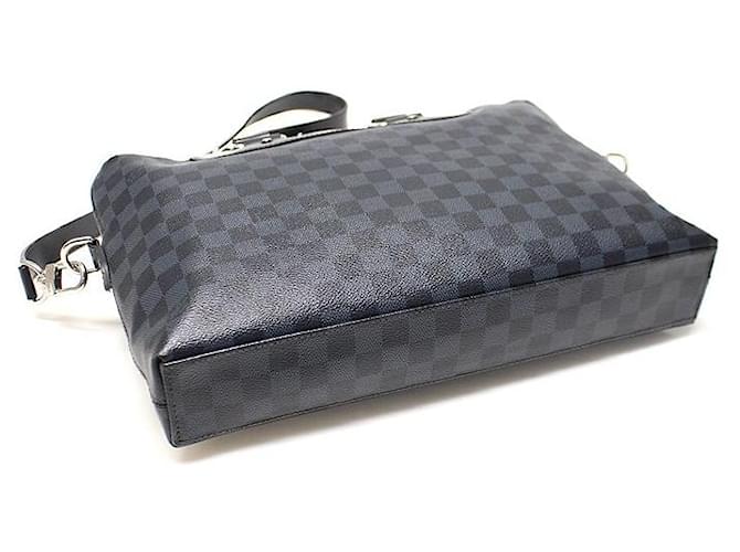 Louis Vuitton Damier Cobalt Canvas Porte Document Jour Nero - vista 6