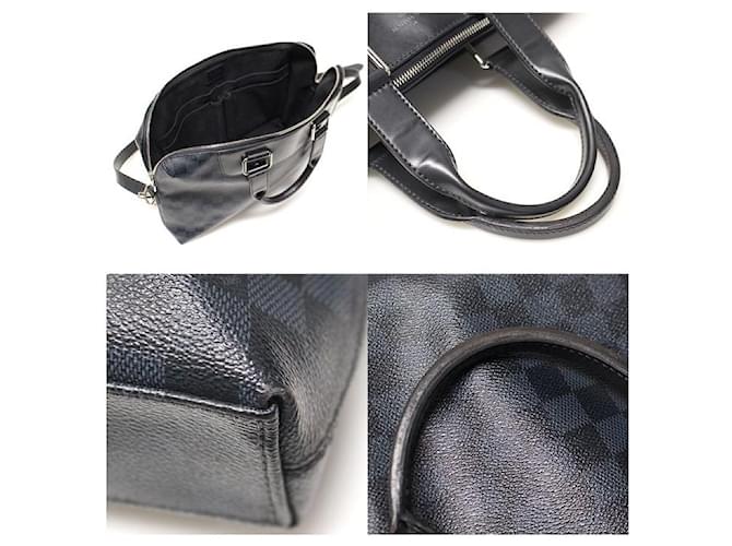 Louis Vuitton Damier Cobalt Canvas Porte Document Jour Nero - vista 7