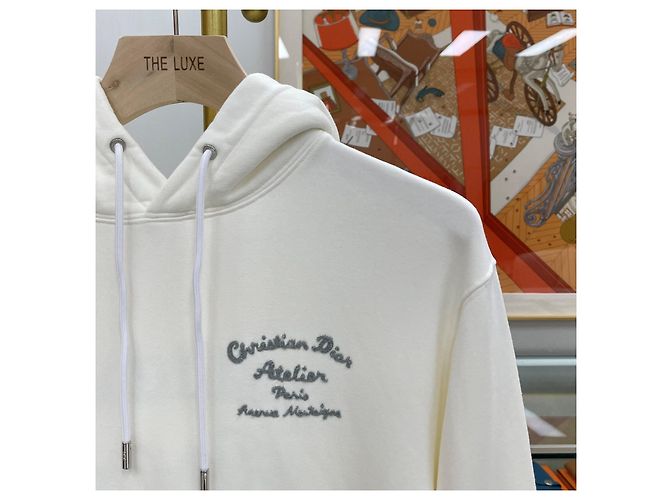 Dior Atelier Embroidery Hoodie White Weiß - Ansicht 3