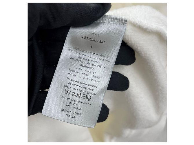 Dior Atelier Embroidery Hoodie White Weiß - Ansicht 6