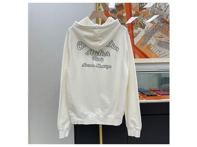 Dior Atelier Embroidery Hoodie White Weiß - Ansicht 7