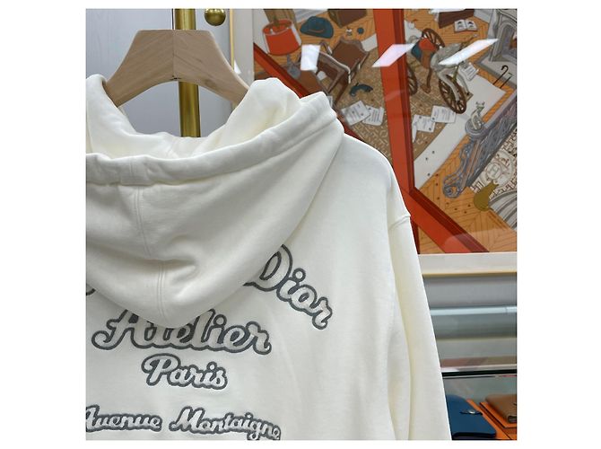 Dior Atelier Embroidery Hoodie White Weiß - Ansicht 8