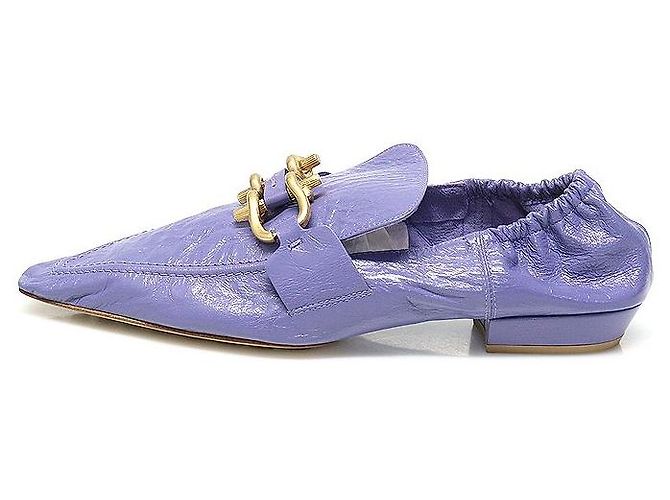 Bottega Veneta Mocassini piatti Madame da donna in agnello viola con dettagli placcati oro Porpora - vista 4
