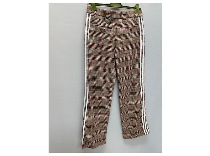 Gucci Adidas Horsebit Check Three-Stripe Wool Pants Multiple colors - view 7