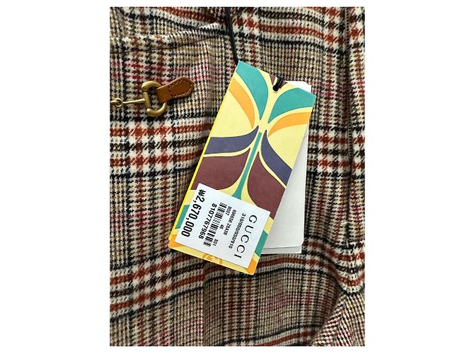 Gucci Adidas Horsebit Check Three-Stripe Wool Pants Multiple colors - view 8