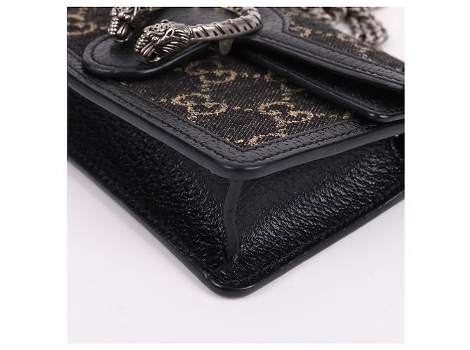Gucci Mini Borsa Dionysus con Catena Nera Nero - vista 11