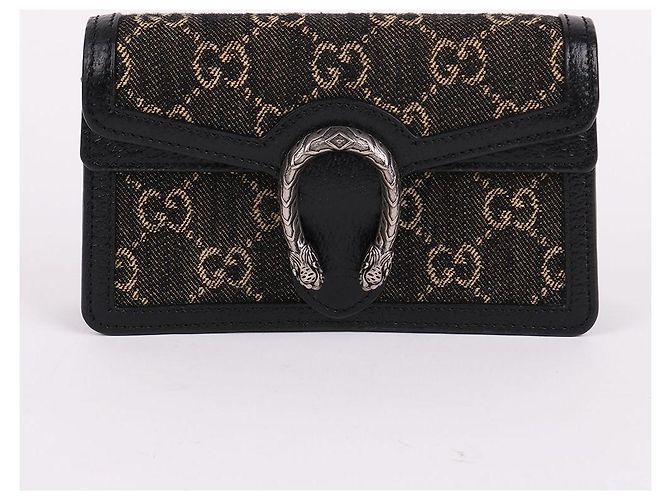 Gucci Mini Borsa Dionysus con Catena Nera Nero - vista 2