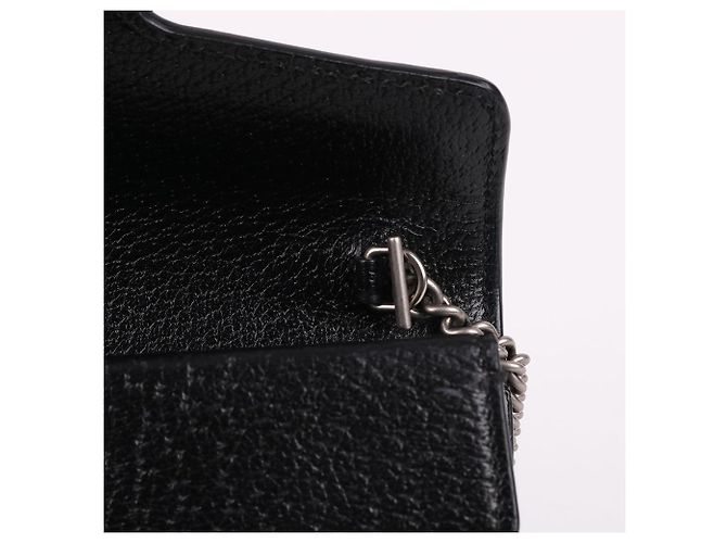 Gucci Mini Borsa Dionysus con Catena Nera Nero - vista 8